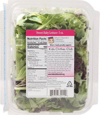 Olivias Organic Sweet Baby Lettuce - 5 OZ - Image 5