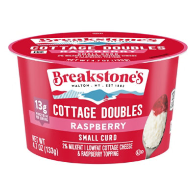 Breakstones Raspberry Lowfat Cottage Cheese Doubles - 4.7 OZ - Image 2