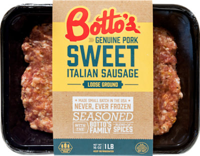 Bottos Spicy Italian Sausage Loose - 16 OZ - Image 1