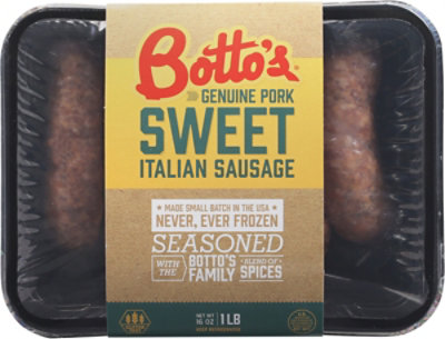 Bottos Sweet Italian Sausage - 16 OZ - Image 2