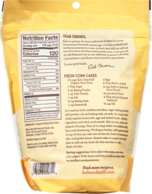 Bobs Red Mill Flour Corn Org - 22 OZ - Image 5