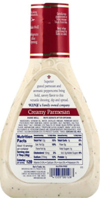 Kens Steakhouse Lite Creamy Parmesan With Cracked Pepper Dressing - 16 FZ - Image 6