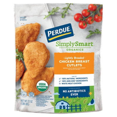 Perdue Simply Smart Chicken Breast Cutlets Breaded 22 OZ Pavilions