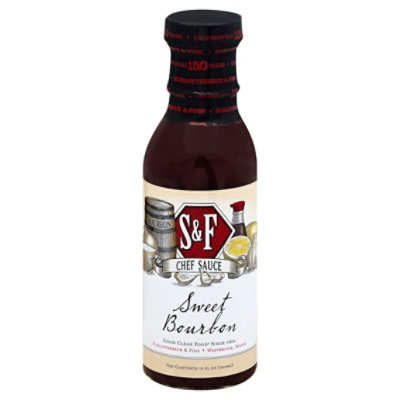 S & F Chef Sauce Sweet Bourbon - 12 Oz - Image 1