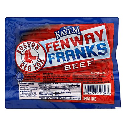 Kayem Franks Beef Fenway - 14 OZ - Image 3