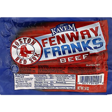Kayem Franks Beef Fenway - 14 OZ - Image 2
