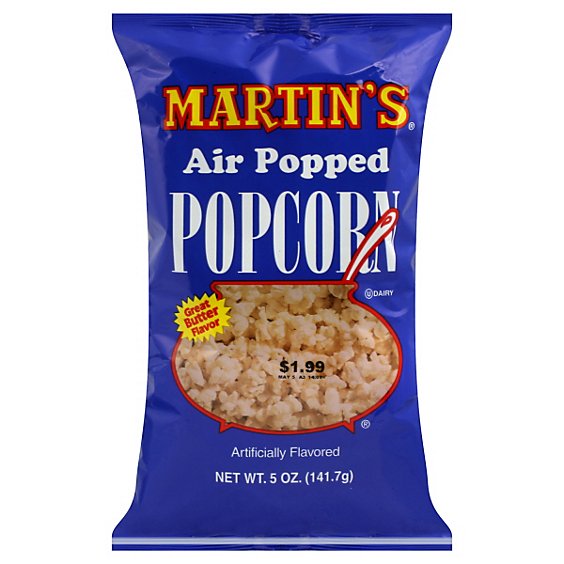 Martins Ready To Eat Butter Popcorn - 4.5 OZ