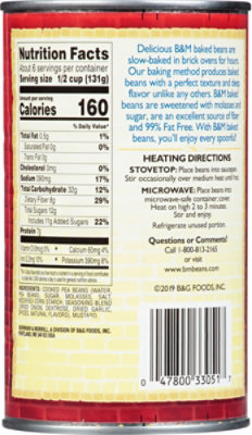 B&M Baked Beans Fat Free Vegetarian Canned - 28 OZ - Image 6