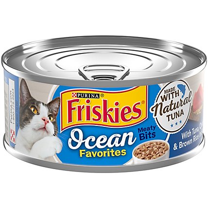 Purina Friskies Ocean Favorites Tuna & Crab Cat Food - 5.5 OZ - Image 2