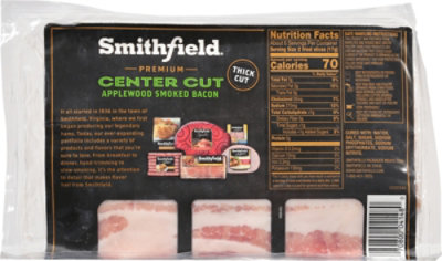 Smithfield Naturally Hickory Smoked Center Cut Bacon - 12 Oz - Image 6