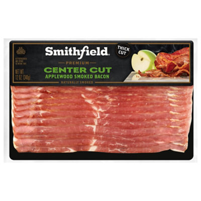 Smithfield Naturally Hickory Smoked Center Cut Bacon - 12 Oz - Image 1