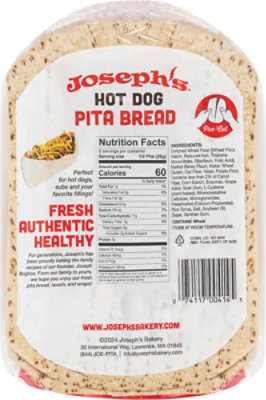 Joseph's Hot Dog Pita Bread - 7.2 Oz - Image 4