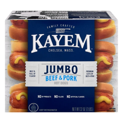 Kayem Hot Dog Jumbo - 32 OZ