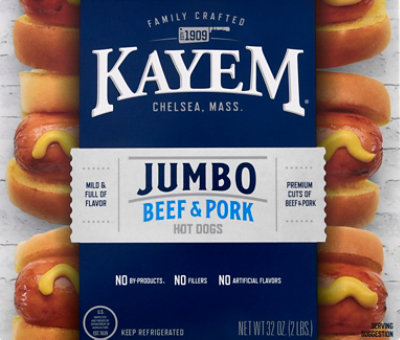 Kayem Hot Dog Jumbo - 32 OZ