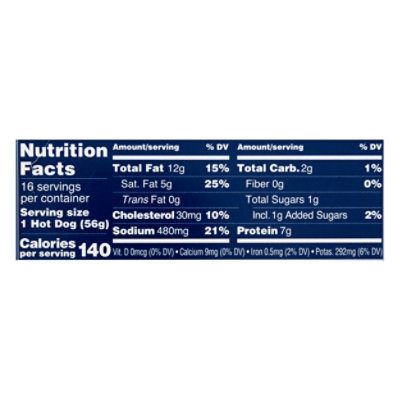 Kayem Hot Dog Jumbo - 32 OZ