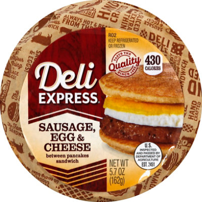 Deli Express Sausage Egg Cheese Pancake - 5.7 Oz - Image 1