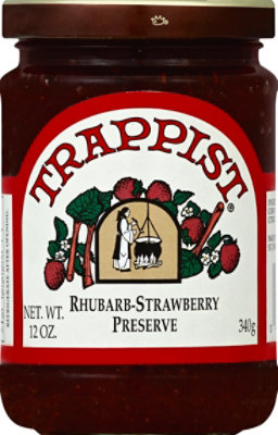 Trappist Preserve Rhubarb-strwbry - 12 OZ - Image 2