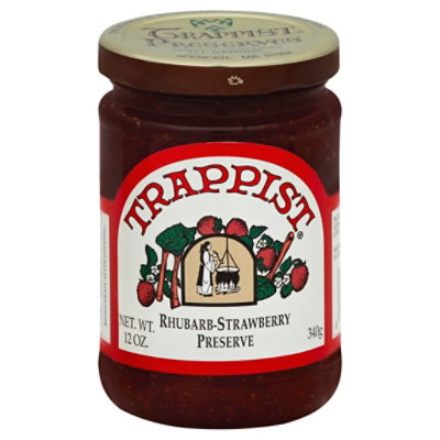 Trappist Preserve Rhubarb-strwbry - 12 OZ - Image 1