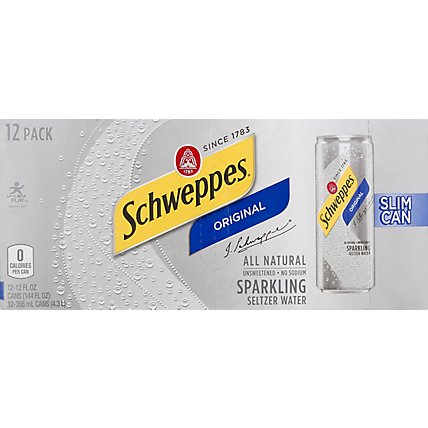 Schweppes Original Seltzer - 12-12 FZ - Image 1