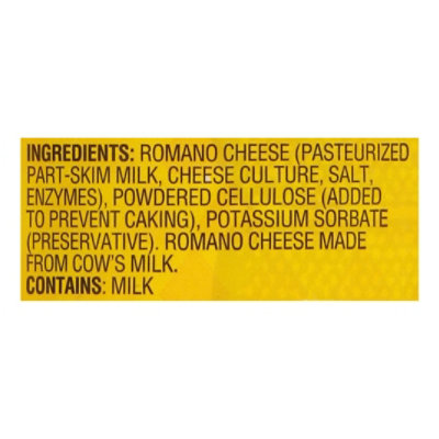 Pastene Romano Grated Cheese - 6 OZ - Image 5