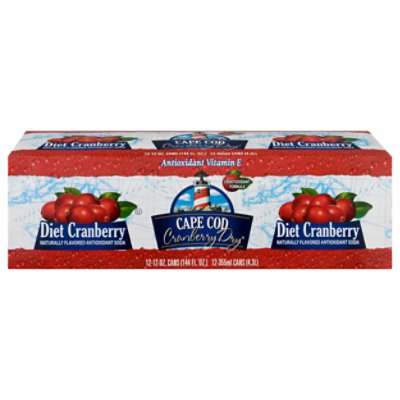 Cape Cod Soda Diet Cranberry -12-12FZ - Image 3