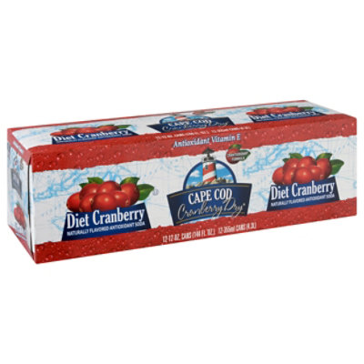 Cape Cod Soda Diet Cranberry -12-12FZ - Image 1