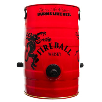 Fireball Cinnamon Whisky Firekeg 66 Proof - 3-1.75 Liter - Image 1