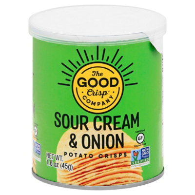 The Good Crisp Potato Chips Sour Cream & Onion - 1.6 Oz - Image 3