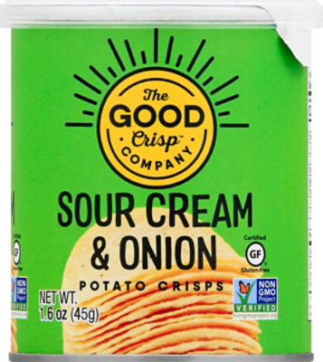 The Good Crisp Potato Chips Sour Cream & Onion - 1.6 Oz - Image 2