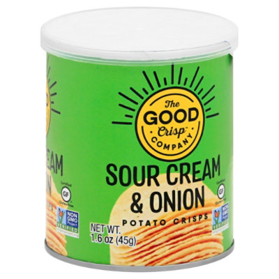 The Good Crisp Potato Chips Sour Cream & Onion - 1.6 Oz - Image 1