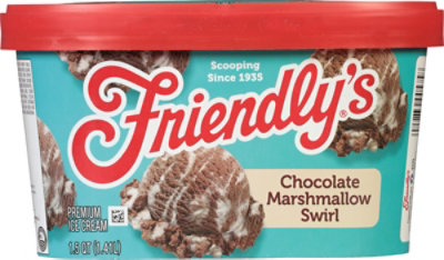 Friendly's Rich and Creamy Chocolate Marshmallow Swirl Ice Cream  - 1.5 Quart - Image 2