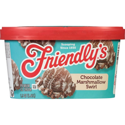 Friendly's Rich and Creamy Chocolate Marshmallow Swirl Ice Cream  - 1.5 Quart - Image 1