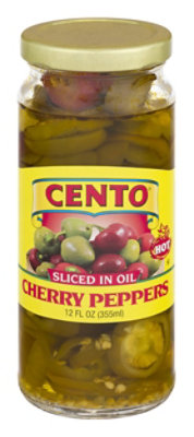 Cento Regular Sliced Hot Cherry Peppers In Oil - 12 OZ - Image 5