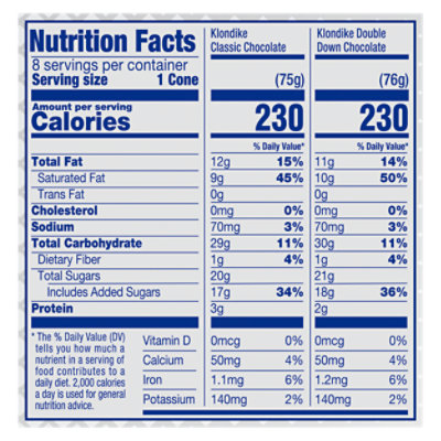 Klondike Ice Cream Cone Chocolate Double Chocolate - 8 Count - Image 4