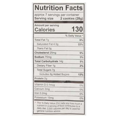 Klaras Cookie Shortbread Choc Sea Salt - 8 OZ - Image 3