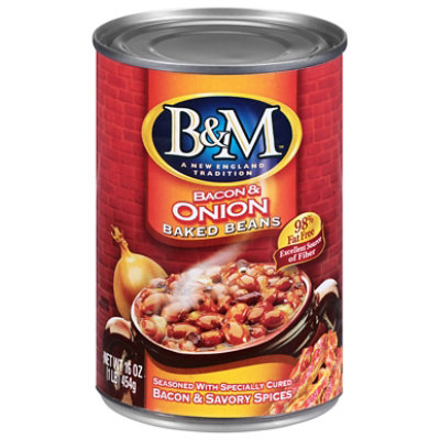 B&M Bacon & Onion Baked Beans Canned - 16 OZ - Image 3