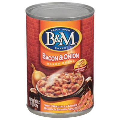 B&M Bacon & Onion Baked Beans Canned - 16 OZ - Image 1