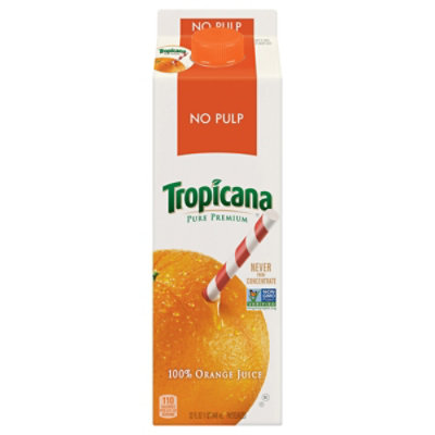 Tropicana Pure Premium Orange Juice 32 Oz - 32 FZ - Image 1