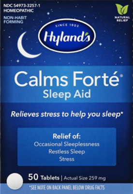 Hylands Calms Forte Tablets - 50 CT - Image 2