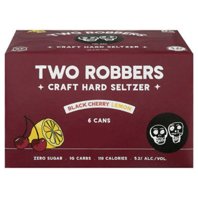 Two Robbers Blk Chry Lemon Hard Seltzer In Cans - 6-12 FZ - Image 3