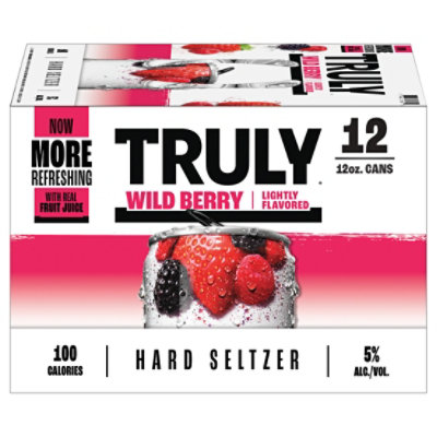 TRULY Wild Berry Hard Seltzer In Cans - 12-12 Oz - Image 3