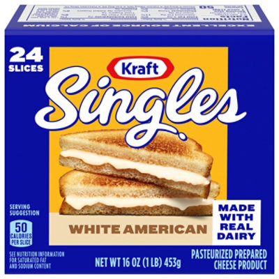 Kraft Singles White American Slices Pack - 24 Count - Image 5