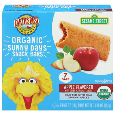 Earths Best Organic Seasame Street Apple Bars - 8-.67 OZ