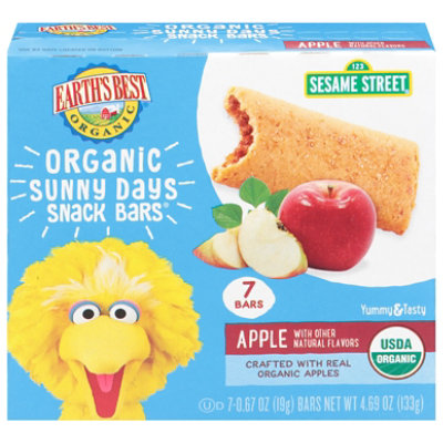 Earths Best Organic Seasame Street Apple Bars - 8-.67 OZ - Image 1