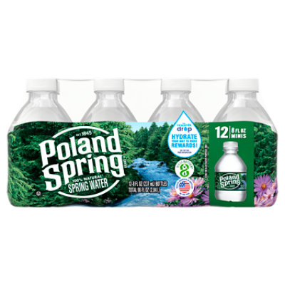 Poland Spring Natural Spring Water - 12-8 FZ - Image 1