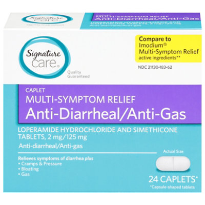 Signature Select/Care Anti Diarrheal Anti Gas Caplets - 24 CT - Image 3