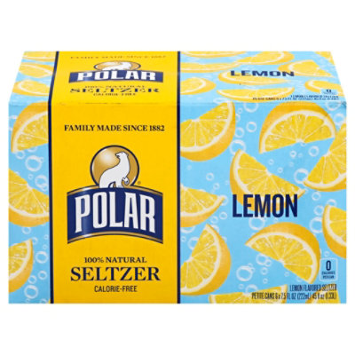 Polar Lemon Seltzer Cans - 6-7.5 FZ - Image 3