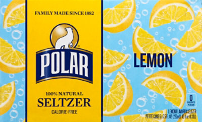 Polar Lemon Seltzer Cans - 6-7.5 FZ - Image 2