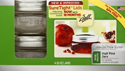 Ball Ce Half Pint Jars - 4 CT - Image 2