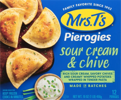 Mrs T Sour Cream & Chive Pierogies - 16 OZ - Image 2